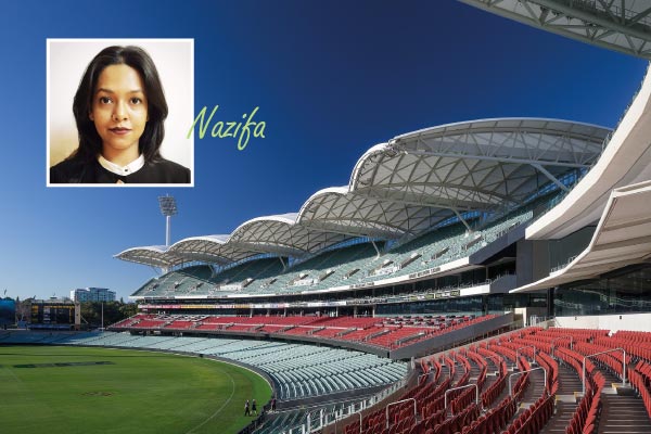 NSUers support turns opportunity into success at Adelaide Oval